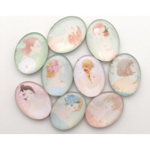 Free shipping (9pcs/lot)Cutie Girl Crystal Glass Fridge Magnet Lovely Message Stickers Home/Kitchen Decor Party Gift
