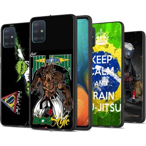 BJJ Brazilian Jiu Jitsu Phone Case For Samsung Galaxy A72 A32 A71 A91 A51 A42 A41 A31 A21s A02s 5G Soft Cover Black Shell