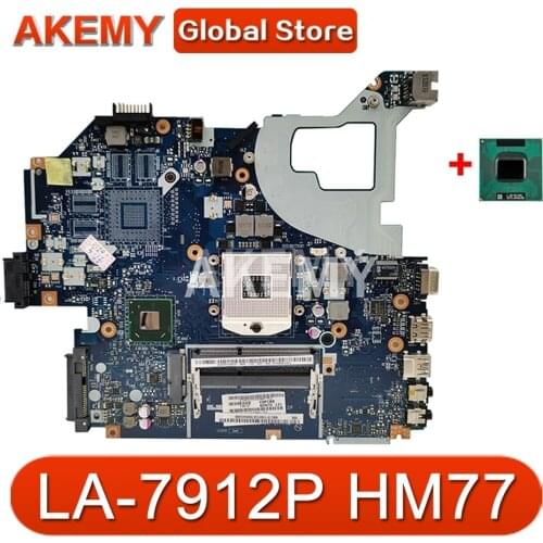 For ACER Aspire E1-571G V3-571G V3-571 NV56R Q5WVH LA-7912P Laptop motherboard Mainboard DDR3 Support i3 i5 i7 HM77 SLJ8C