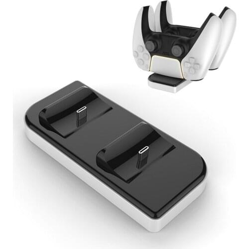 Dual Charging Stand Station Controller Charger for Sony PlayStation 5 Controller Fast Charging USB Charger Dock for PS5 Gamepad