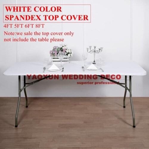 Hot Sale Spandex Table Topper Rectangle Stretch Tablecloth Cover Wedding Table Cloth Event Hotel Decoration