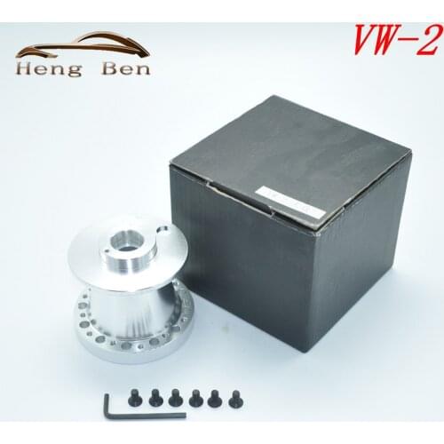 HB Racing Chrome Billet Aluminum Steering Wheel Boss Kit Hub Adapter for Volkswagen VW-2