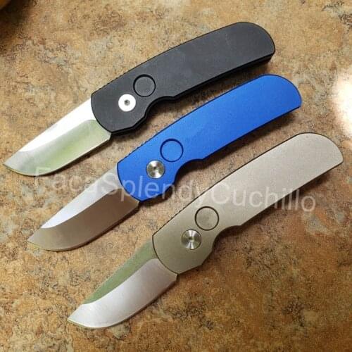 Prote 2203 Mini Pocket Knife Side Opening T6-6061 Handle Single Action Tactical Hunting Fishing EDC Survival Tool Knives