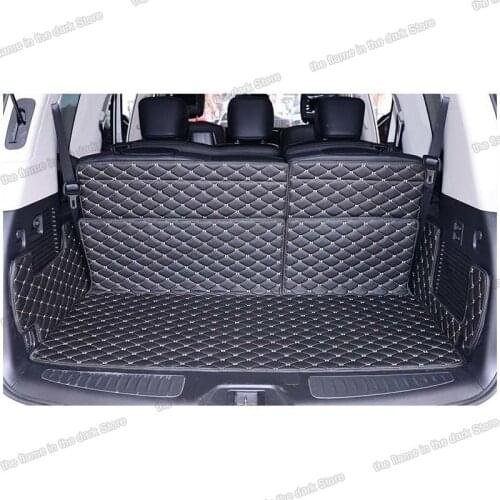Auto boot rear leather car trunk mat cargo mat for infiniti qx56 2010 2011 2012 2013 2014 2015 2016 2017 2018 2019 2020 qx80
