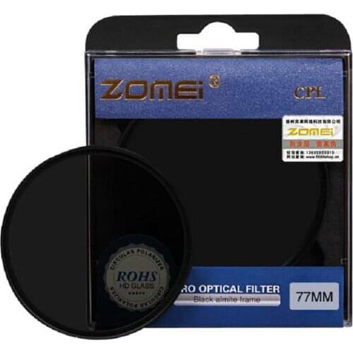 Zomei CPL Lens Filter Circular Polarizing CIR-PL 49 52 55 58 62 67 72 77 82mm for Canon Eos Nikon Sony NEX Pentax DSLR camera