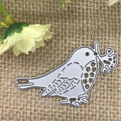 Little bird metal cutting dies cut die mold Christmas flower leaves Scrapbook paper craft knife mould blade punch stencils dies