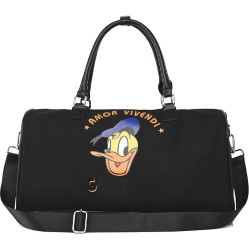 Disney women bag cartoon fashion Donald Duck travel large capacity storage bag handbag outdoor travel backpack fitness 46X25X22