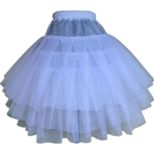 New Children Petticoats for Formal/Flower Girl Dress 3 Layers Hoopless Short Crinoline Little Girls/Kids/Child Underskirt