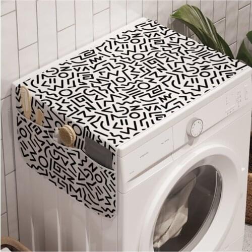 Washing Machine Organizer Pattern Fabric Multi Compartment Standard Size