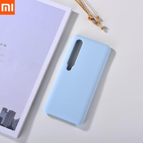 Original Xiaomi MI 10 Pro Liquid Silicone Case Smooth-Touch Soft Silky Shell Phone Protection Back Cover For MI 10 Pro with Logo