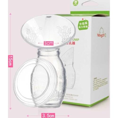 Baby Feeding Manual Breast Pump Partner Breast Collector Automatic Correction Breast Milk Silicone Pumps Anti-Overflow BPA Free