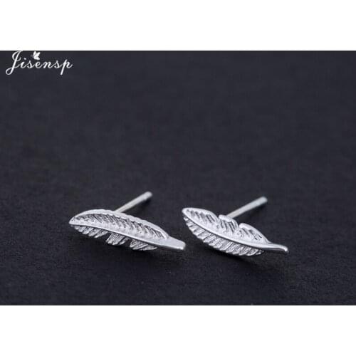 Jisensp Female Brincos Feather Style Ethnic Boho Small Statement Earrings Women Wedding Earrings Accessories boucle d'oreille