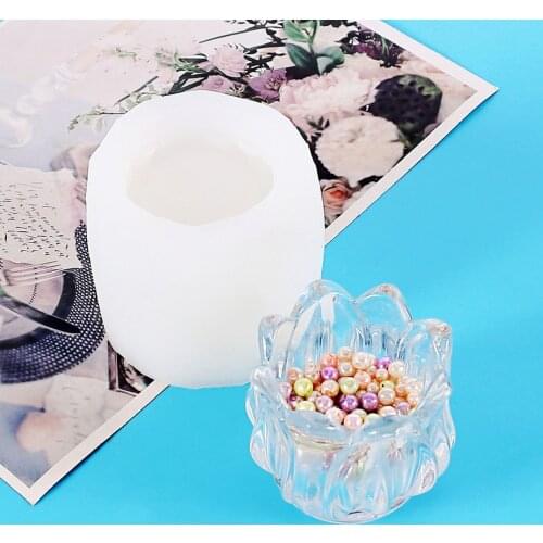 Flower Pot Silicone Mold Succulent Plant Vase Gypsum Cement Molds Concrete Clay Mold Silicone Wax Casting Mold Resin Crafting