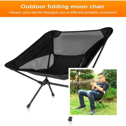 Ultra-light Portable Detachable Moon Chair Light Chair Folding Stretch Seat Office Home Fishing Camping Barbecue Garden Hiking