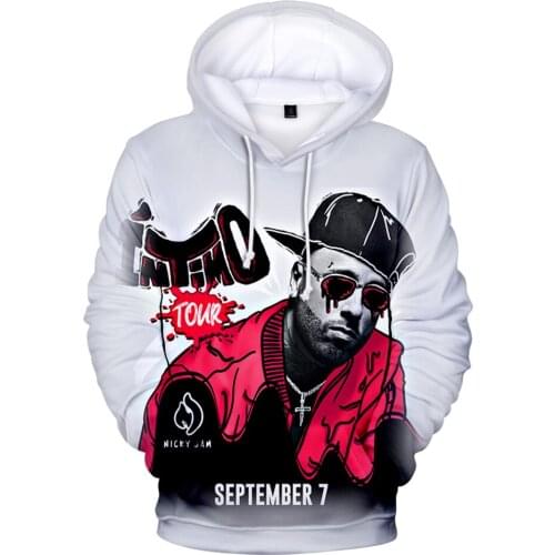 Nicky Jam Hoodies 3D Women/Men Fashion Long Sleeve Tops 3D Hoodie Sweatshirt Boys/girls Streetwear Nicky Jam Hoodies Pullover