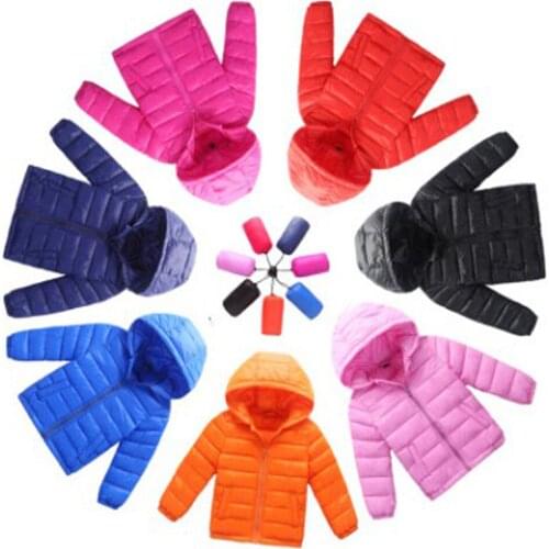 Ultra light boys down jacket for girls white goose down 90% down winter warm children coat big boys girls clothes WT20