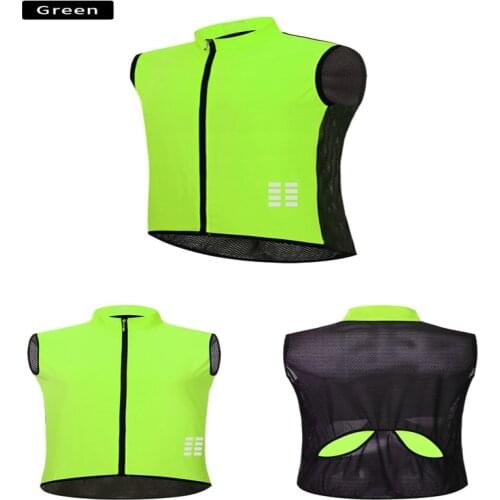 WOSAWE Cross Country Mountain Bike Riding Vest Mesh Cool Sleeveless Zipper Sports Jacket Waterproof and Breathable Fashion Top