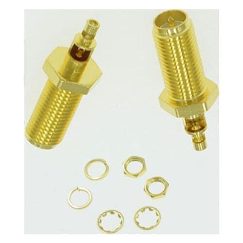 10pcs RP-SMA Female Plug Nut Bulkhead For 1.13mm 1.37mm Cable RF Coaxial Connector