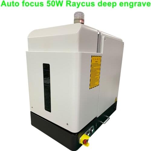 20w Enclosed Fiber Laser Marking Machine for metal marking in safe raycus laser source with rotary axis included auto focus
