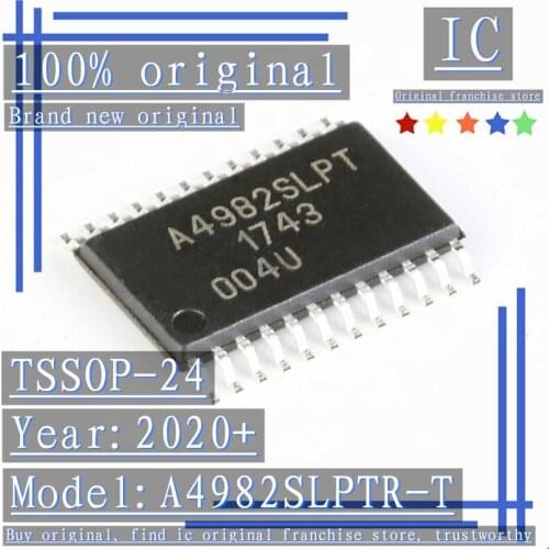 2020+100% Brand new original 1PCS-5PCS A4982SLPTR-T A4982SLPT TSSOP-24 DMOS microstep driver with converter