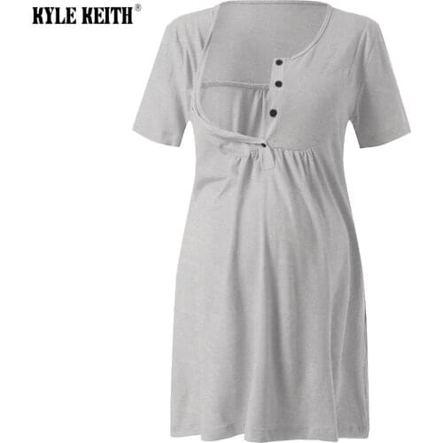 Maternity Pregnancy Dress Nursing Nightgown for Breastfeeding 3 In 1 Labor Delivery Robe Zwangerschaps Kleding