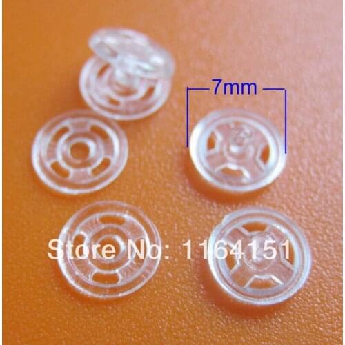 50set/lot 7mm Transparent Snaps Button Sewing Garment Buttons For Craft Sewing Button Sewing Garment Snap Buttons