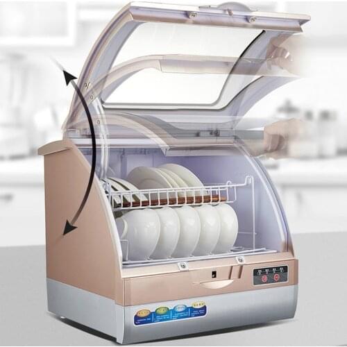 800W Intelligent automatic dishwasher home desktop mini small air dry smart dishwasher machine