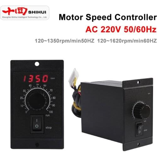 AC220V Single-Phase Low-Voltage Inverter 50/60Hz Motor Speed Regulator Used For Power Range 6/15/25/40/60/90/120/180/200W