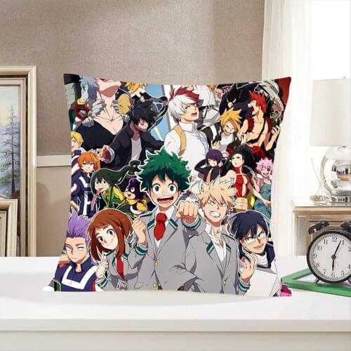 Anime My Hero Academia Pillowcases Japan Manga Cute Cushion Cover Bed Pillowcase for Car Sofa Home Decor Pillow Case Gifts