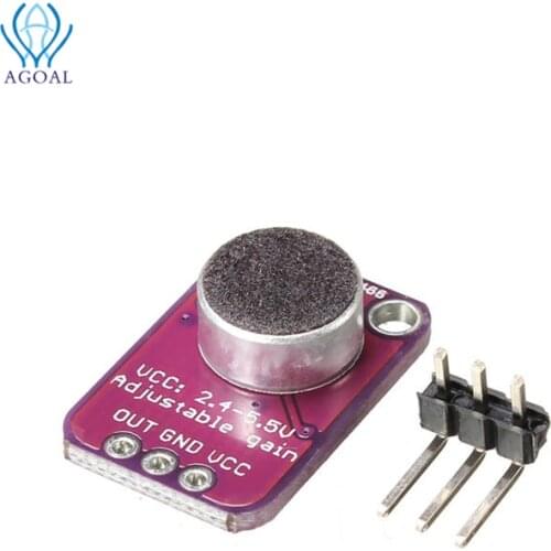 CJMCU-4466 MAX4466 Electret Microphone Adjustable Amplifier module CMA-4544PF-W with 3pins