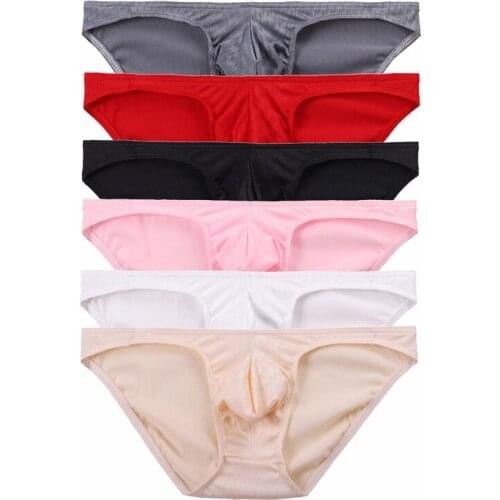 Sexy Mens Briefs Breathable Mini Bikini Underwear Big Penis Pouch Underpants Male Homme Panties Gay Jockstrap Cueca Calzoncillos