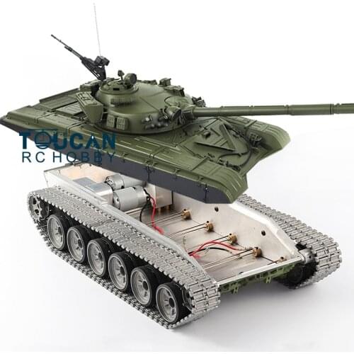 Henglong 1/16 T72 Tank 3939 Metal Chassis Tracks Wheel 360 Turret BB Infrared TH16814