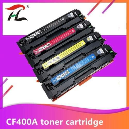 YLC CF400A CF401A402 403A 201A Compatible Color Toner Cartridge For hp HP Color LaserJet Pro M252dn M252n MFP M277dw M277n M274n