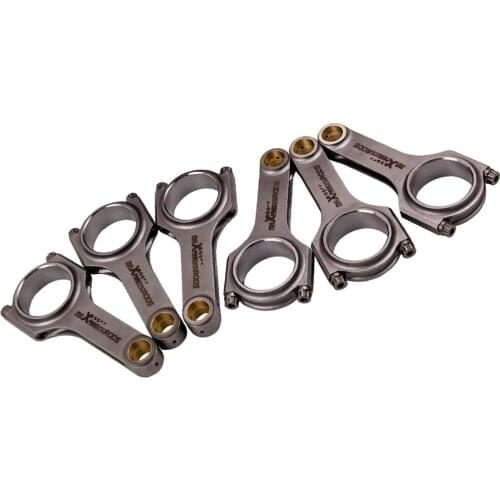 Forged H-Beam Connecting Rods Conrods for BMW N54B30 3.0 E90 E91 E92 Genuine ARP 2000 3/8" bolts 6pcs