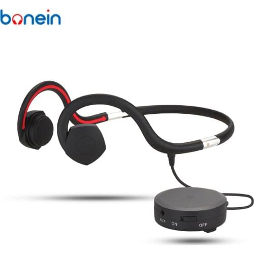 Bonein Bone Conduction Earphone Bn802 Hearing Aid Headphone Built-In Battery for People with Weak Ear Drum and Poor Hearing