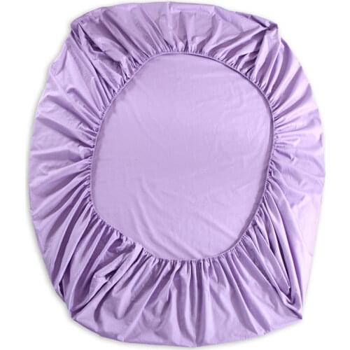 1pcs 100% polyester solid bed mattress set with four corners and elastic band sheets hot sale