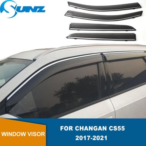 Side Window Visors For Changan CS55 2017 2018 2019 2020 Weathershields Sun Rain Deflector SUNZ