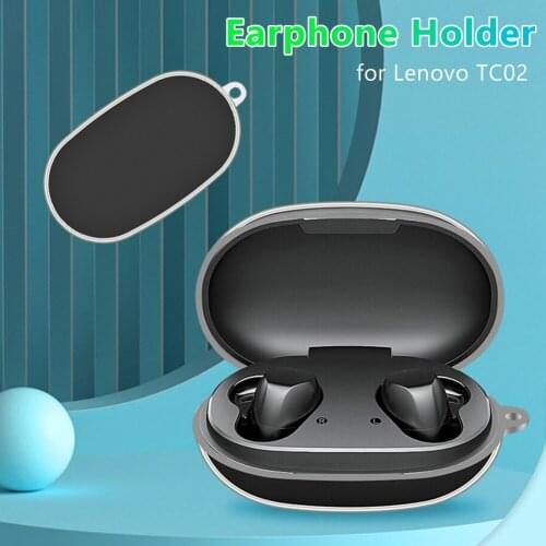 Portable Earphone Storage Bag Headphone Protector Carrying Case Protector Shell Wireless Bluetooth-compatible for Lenovo TC02