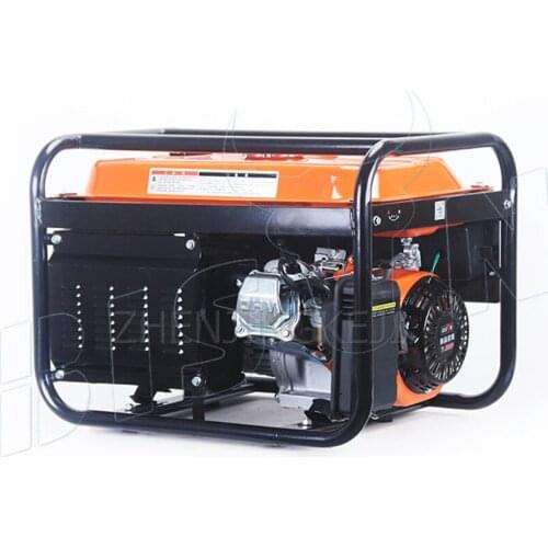 220V Portable Household Generator Single-Phase Equipment Hand-Started Small Convenient Gasoline Generator Works 24 Hours A Day