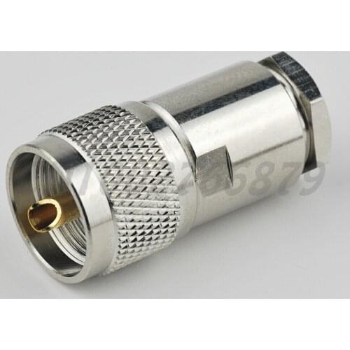 RF electrical wire terminal UHF Male Plug twist-on straight connector for coaxial cable RG8 RG213 RG214 LMR400