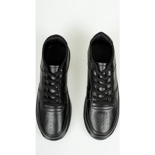 Muggo Shoes Made in High Quality English Free Shipping BLACK. stylish leather look shoes