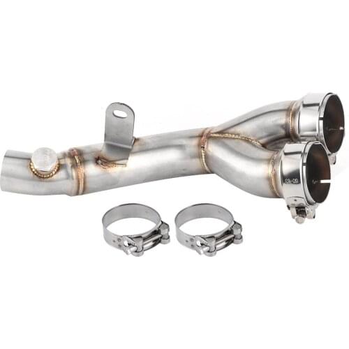 Exhaust Mid‑Pipe Catalytic Converter Removed Decat Link Pipe Fit For Yamaha YZF‑R6 2009‑2014