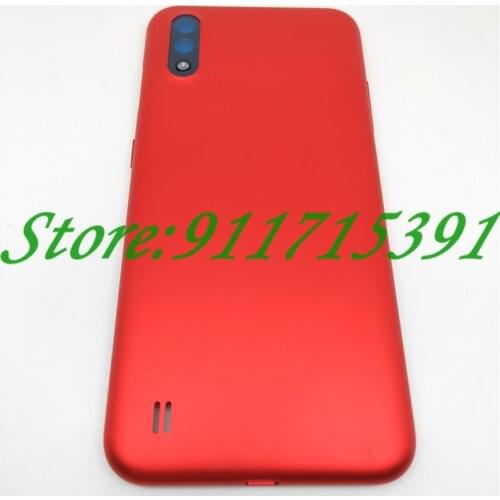 10Pcs/Lot For Samsung Galaxy A01 SM-A01 A015F/D Battery Cover Housing Door Rear Case with Side Buttons +Camera Lens