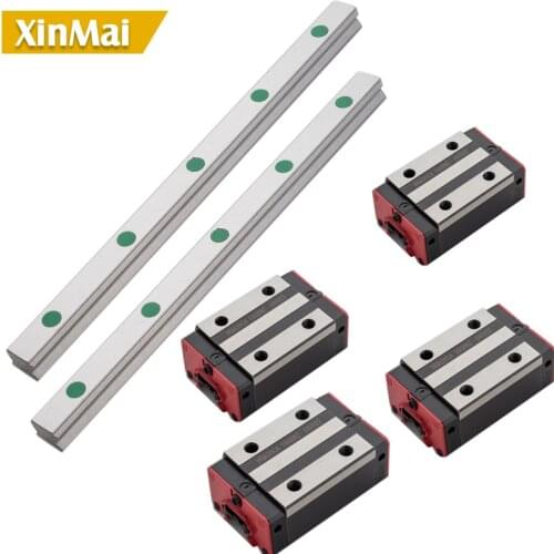 2000mm HGR25 *3 Square Linear Guide Rail +6pc Slide Block Carriages HGH25CA/HGW25CC CNC Router Engraving
