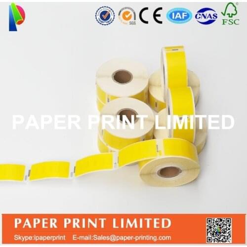 30 Rolls Yellow Dymo 11352 Compatible Labels for LW 450Turbo 25mm*54mm 500Pcs