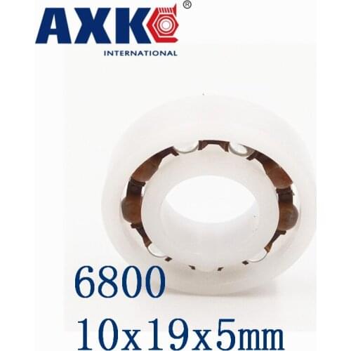 Axk 6800 Pom (10pcs) Plastic Ball Bearings 10x19x5mm Glass Balls 10mm/19mm/5mm 61800 Pom