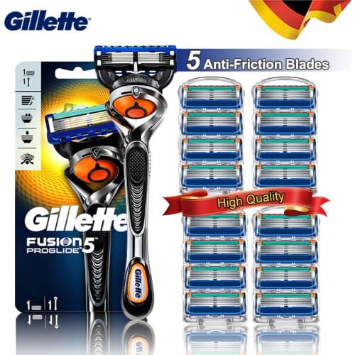 Shaving Razor Blades for Gilllette Fusion 5 Proglide Proshield Manual Shaver Shaving Head Replaceable Blades Mens Shaver Set