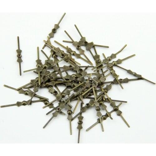 10000pcs/bag Bronze 33mm Metal Connectors For Beads Strand DIY Bowtie Connectors Butterfly Hanging Pins Buckle Metals