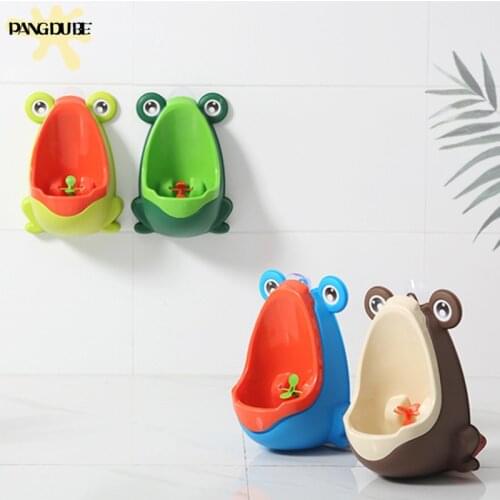 Childrens Pot Cute Frog Urinal for Boys Toilet Child Pot Trainer Baby Potty Pot for Baby Boys Urinal Children WC Reducer