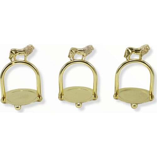 Tulip Home Accessories - 3 Pieces Sugar Bowl - Gold